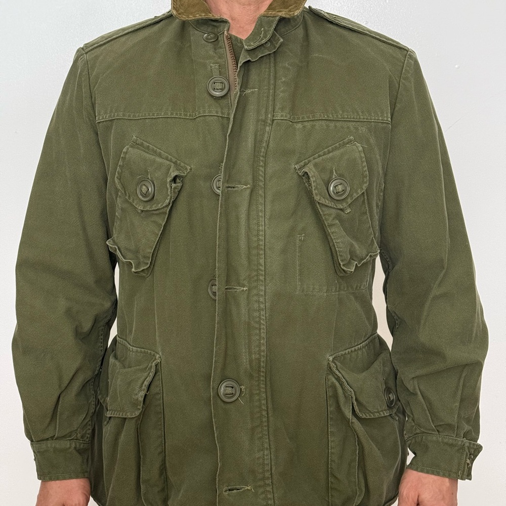 Vintage 1970 Canadian Army Combat Field Jacket (Modified Quarpel) + 1967 Liner - Picture 1 of 2